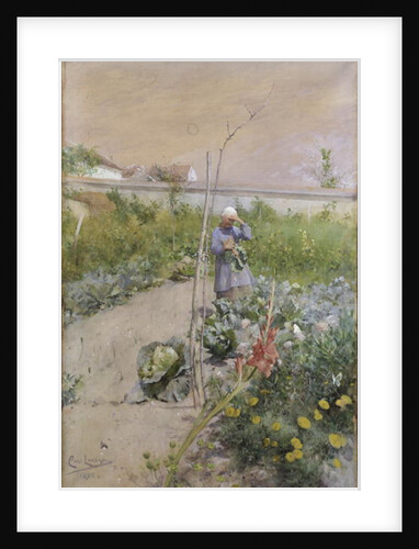In the Kitchen Garden, 1883 by Carl Larsson