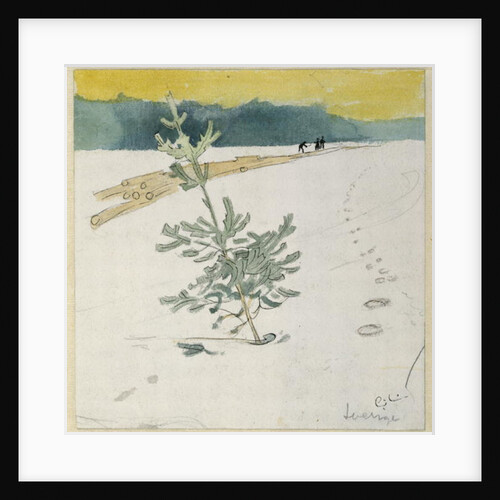 Winter Landscape by Carl Larsson