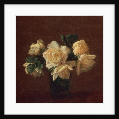 Yellow Roses by Ignace Henri Jean Fantin-Latour
