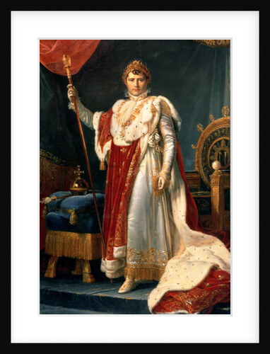 Napoleon Bonaparte in his coronation rob, c.1804 by Francois Pascal Simon Baron Gerard