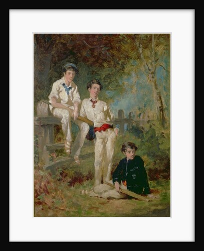 Three Young Cricketers, c.1883 by George Elgar Hicks