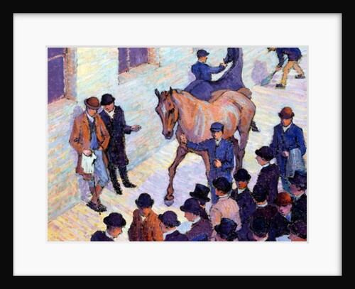 A Sale at Tattersalls, 1911 by Robert Polhill Bevan