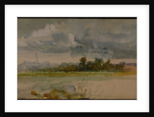 One of the 'Three Landscape Sketches' by Hubert von Herkomer