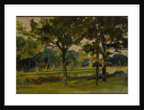 One of the 'Three Landscape Sketches' by Hubert von Herkomer