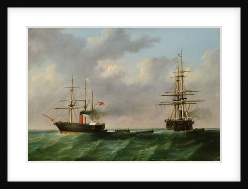 San Jacinto and 'Trent Affair', 1861 by English School