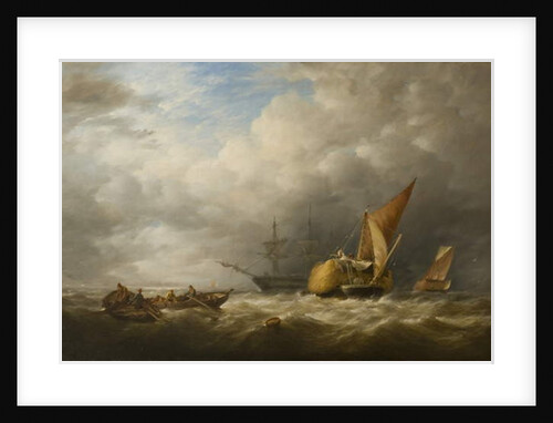 Hay Barges in the Thames Estuary by Alfred Herbert