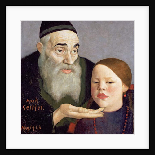 The Rabbi and his Grandchild, 1913 by Mark Gertler