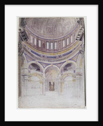 Early study for the proposed decoration of St. Paul's Cathedral, 1856-57 by Francis Cranmer Penrose