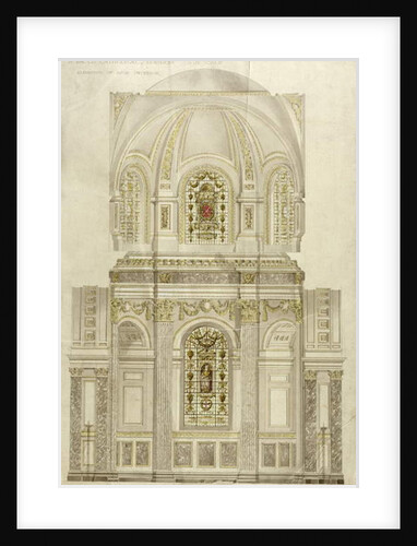 Decorative scheme for the apse of St. Paul's Cathedral, late 19th century by Thomas Garner
