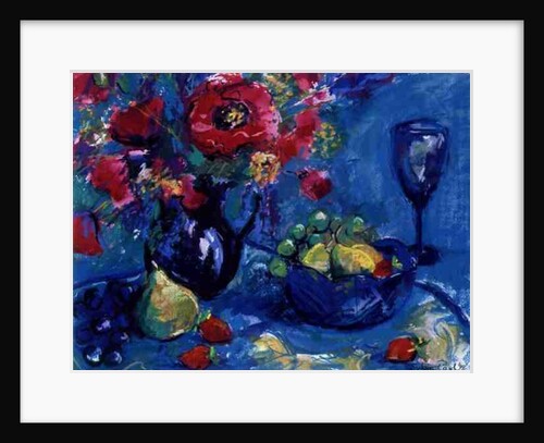 Still Life with Blue Glass, 1999 by Sylvia Paul