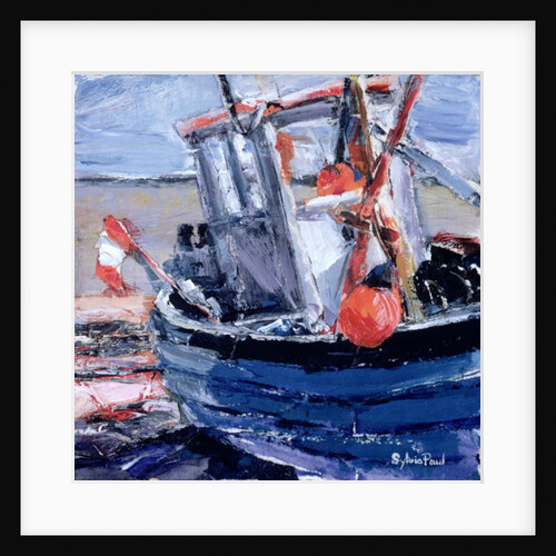 Boat with Red Buoy by Sylvia Paul