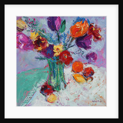 Tulips and Fruit, 2017 by Sylvia Paul