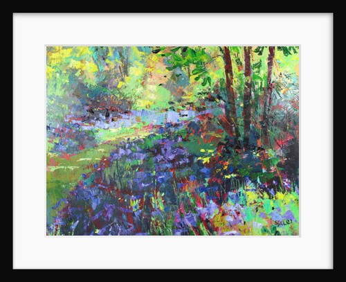 Path Through the Bluebells, 2018 by Sylvia Paul