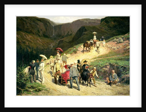 Travellers in Auvergne, 1876 by Konstantin Apollonovich Savitsky