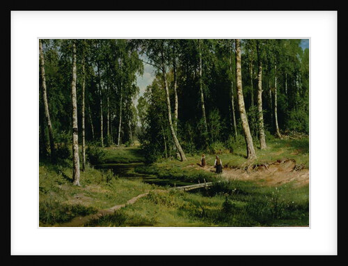 In The Birch Tree Forest, 1883 by Ivan Ivanovich Shishkin