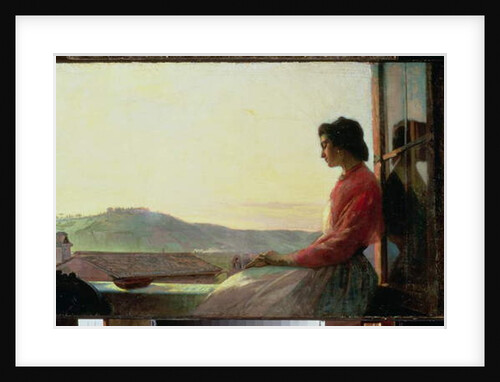 Giovannina Sitting on a Window Sill by Pavel Petrovich Chistiakov