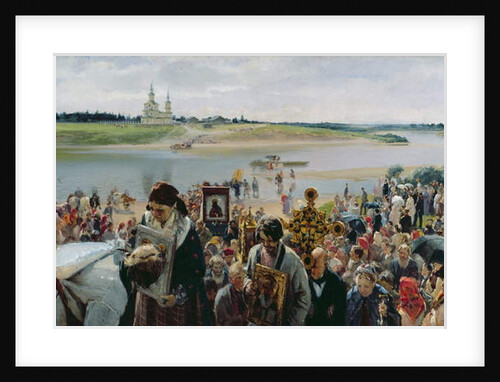 A Religious Procession by Illarion Mikhailovich Pryanishnikov