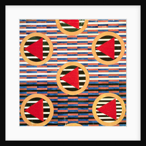 Red Triangles in Circles by Lyubov Sergeevna Popova