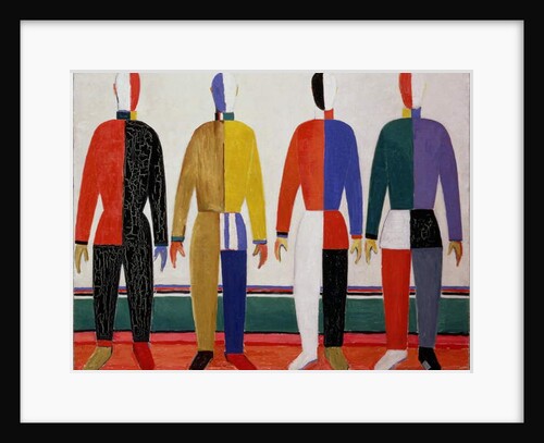 Sportsmen, or Suprematism in Sportsmen's Contours, 1928-32 by Kazimir Severinovich Malevich
