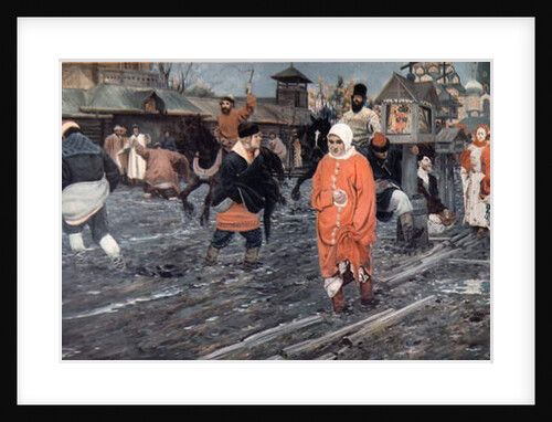 A Seventeenth Century Moscow Street on a Holiday, 1895 by Andrei Petrovich Ryabushkin