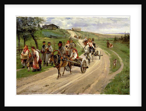 Return from the Fair, 1883 by Illarion Mikhailovich Pryanishnikov