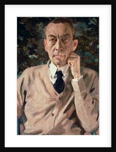 Portrait of the composer, Sergei Vasilievich Rachmaninov 1925 by Konstantin Andreevic Somov