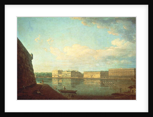 The Palace Embankment seen from the Peter and Paul Fortress, St. Petersburg by Fedor Yakovlevich Alekseev