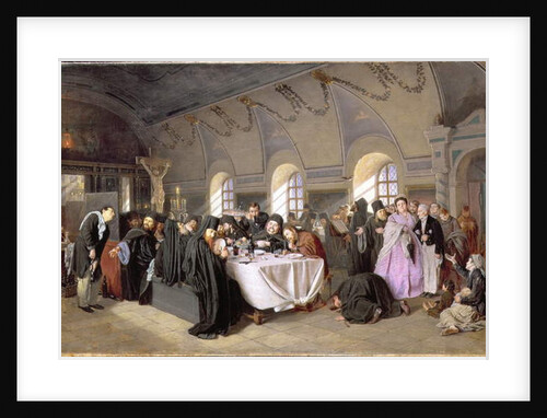 The Refectory, 1865-76 by Vasili Grigorevich Perov