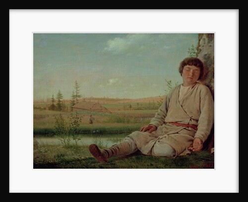 Sleeping Shepherd Boy, 1823-26 by Aleksei Gavrilovich Venetsianov