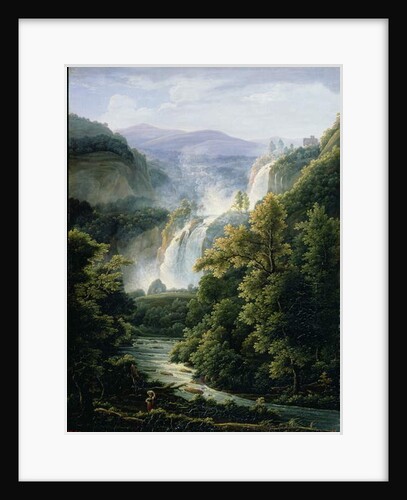 The Caduta delle Marmore Waterfall on the River Velino, 1819 by Fedor Mikhailovich Matveev