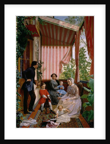 On the Balcony, 1857 by Fedor Mikhailovich Slavyansky