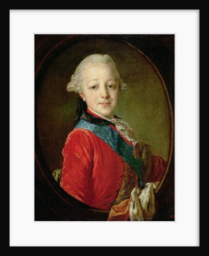 Portrait of Pavel Petrovich 1761 by Fedor Stepanovich Rokotov