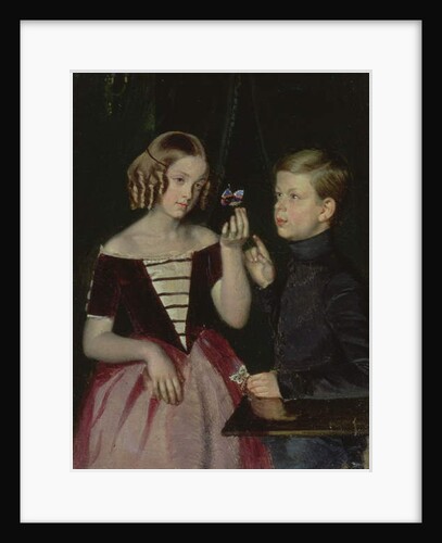 Portrait of Olga Ivanovna and Fedor Ivanov 1851 by Pavel Andreevich Fedotov