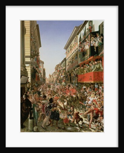Carnival in Rome, 1839 by Aleksandr Petrovich Myasoedov