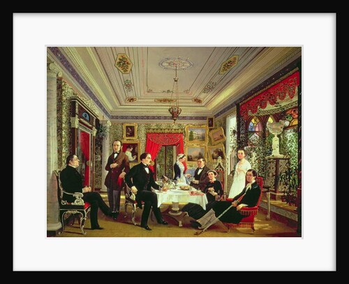 At the Tea Table by Alexei Yakovlevich Voloskov