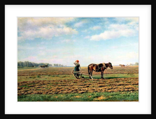 Ploughing the Field, 1871 by Mikhail Konstantinovich Klodt