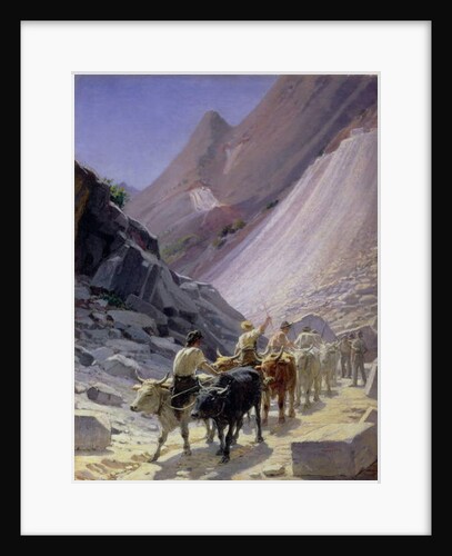Transporting Marble at Carrara, 1868 by Nikolai Nikolaevich Ge