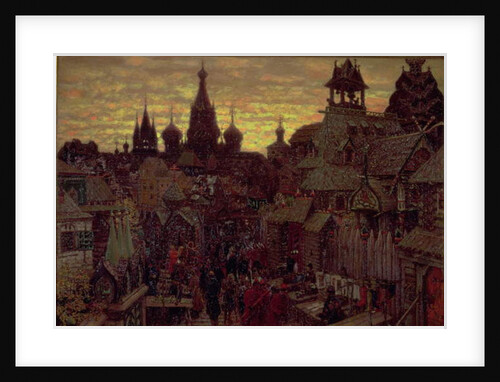Seventeenth Century Moscow, a Street in Kitay Gorod, 1900 by Apollinari Mikhailovich Vasnetsov