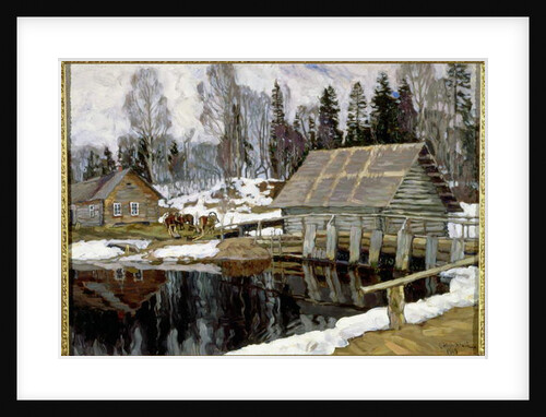 The Dam, 1909 by Stanislav Julianovic Zukovskij