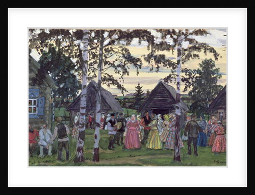 The Khorovod, 1912 by Boris Mikhailovich Kustodiev