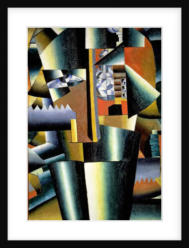 Portrait of the Artist Ivan Vasilievich Klyun as a Builder, 1911 by Kazimir Severinovich Malevich