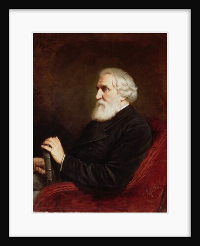 Portrait of Ivan Sergeevich Turgenev 1872 by Vasili Grigorevich Perov