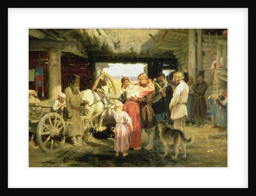 The Leave-Taking of the New Recruit, 1879 by Ilya Efimovich Repin