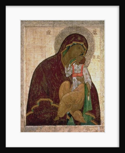 The Yakhroma Madonna of Humility, Russian icon, possibly School of Pskov by Russian School