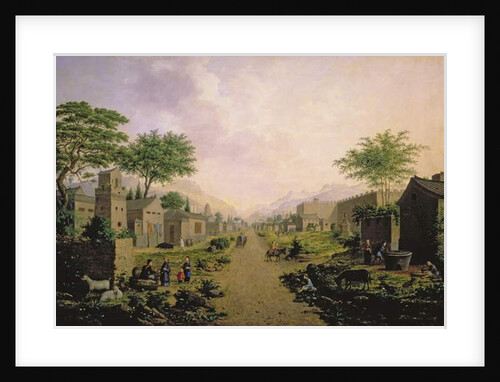 A Town in China, 1864 by Anton Mikhailovich Legashov