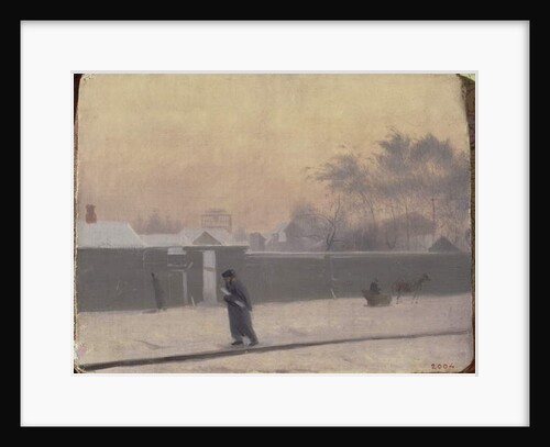 Wintry Street on Vasilievsky Island, St. Petersburg, c.1851 by Pavel Andreevich Fedotov