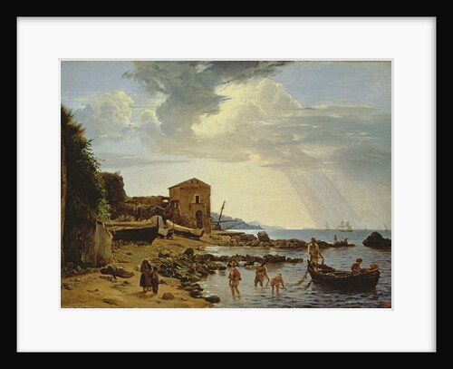 The Beach at Sorrento with a View of the Island of Capri by Silvestr Fedosievich Shchedrin