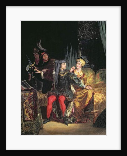 Charles VI and Odette de Champdivers, c.1824-26 by Ferdinand Victor Eugene Delacroix