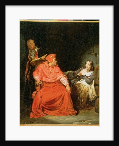 Joan of Arc Interrogated by the Cardinal of Winchester, c.1824 by Hippolyte Delaroche