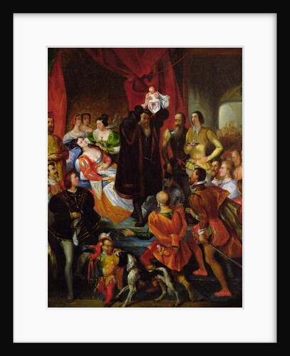 The Birth of Henri IV, c.1827 by Eugene Deveria